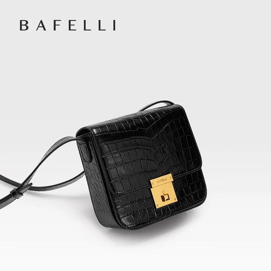 BAFELLI DONNE BORSE MODA 2025 IN PELLE MINI BOXY BAG CROSSBODY DESIGNER ORIGINALE Lusso Spalla SCHEDA MESSENGER FEMALE