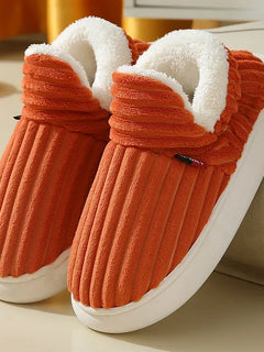 Shevalues Winter Men Slippers Short Plush Men Cotton Boots Indoor Fluffy House Fur Slippers Men Casual Soft Fur Furry Men Shoes