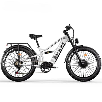 Bicicletta elettrica potente da 3000W, velocità massima di 60km/h, TIFGALOP ES7pro, pneumatici fat da 26 pollici, doppio motore per tutti i terreni, bici elettrica per adulti.