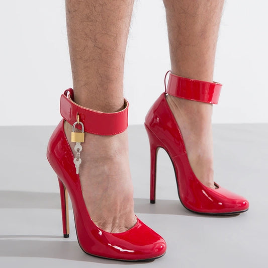 Sexy 14cm Extreme High Heels Pumps Shoes Woman Fashion Key Black Red Heeled Dance Party Wedding Office Shoes Ladies Large Size