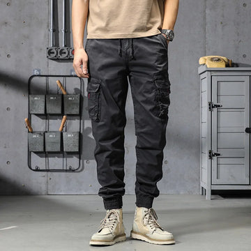 CAAYU Joggers Cargo Pants Mens Casual Hip Hop Y2k Multi-Pocket Male Trousers Sweatpants Streetwear Techwear Tactical Khaki Pants