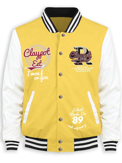 Usa Art Letters R And Circles Baseball Jersey Male Trendy Button Top Retro Loose Jacket Unisex Autumn Fleece Soft Clothing