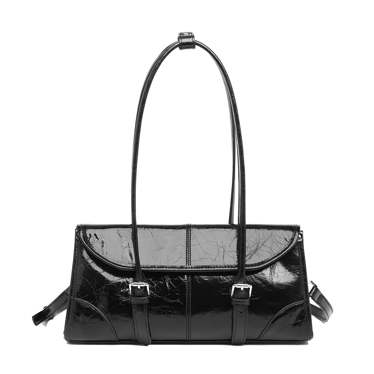 FOXER Lady's Shoulder Bag Genuine Leather Cross Body Bag 2025 Autumn Winter Large Capacity Travel Bag Commute Work Elegant