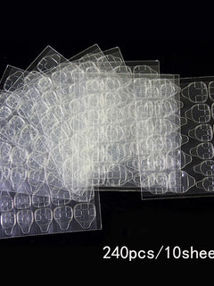 Double Side Nail Glue Sticker Adhesive Tabs for Fake Nails Supre Sticky Waterproof Breathable Nail Jelly Glue