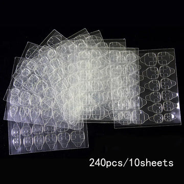 Double Side Nail Glue Sticker Adhesive Tabs for Fake Nails Supre Sticky Waterproof Breathable Nail Jelly Glue