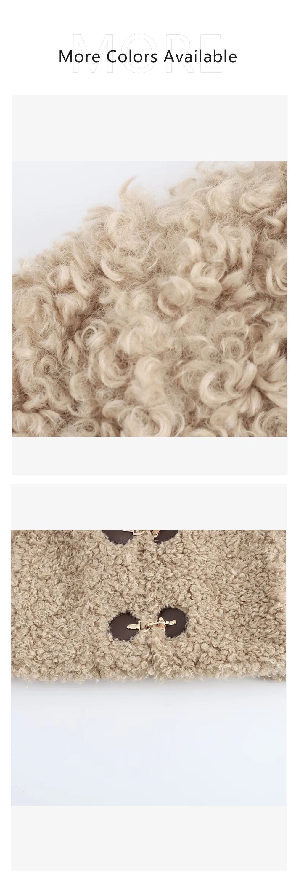 Women's Jacket Flip Collar Long Sleeve Versatile Rope Buckle Solid Color Winter New Style Coat