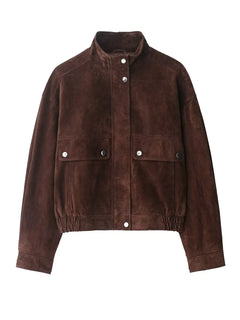 Women's Autumn Jackets 2025 New Fashion Big Pocket Elegant Women's Loose Warm Jackets Autumn Street Chic Young Student Coats