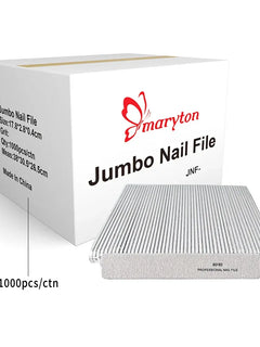 1000Pcs Big Size Nail Tools Nail Files for Nail Coarse File Emery Board Manicure Nail Buffer