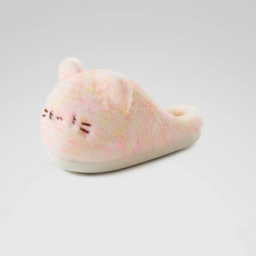 New Gentle Gradient Kitten Mules Slippers Women Winter Home Warm 3D Cat Shoes 44 45 Woman Indoor Plush Slipper Furry Room Mules
