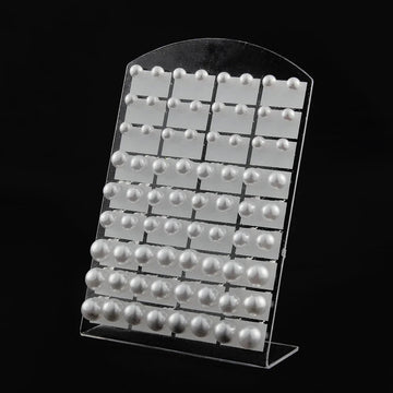 36 paia/set orecchini a bottone con perle finte rotonde bianche con gioielli in acciaio inossidabile con perline da 6 8 10 mm platinumshop