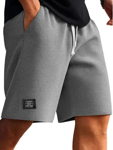 Pantaloncini Casual Jacquard da Uomo, Stile Harajuku, Tinta Unita, Pantaloni Corti alla Moda, Abbigliamento Retrò da Uomo, Streetwear Nuovo platinumshop