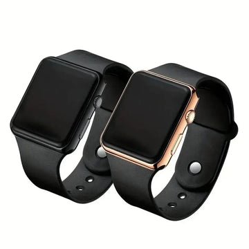 2 pezzi orologio per coppie display a LED orologio elettronico sportivo orologio da polso digitale in silicone per donna uomo regalo di San Valentino per lei platinumshop