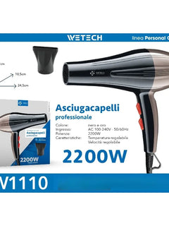 Multi‑Power 1600‑2200W Ionic Hair Dryer Collection, Foldable Light‑Weight Compact Blow Dryer, Professional Household Salon Hairdryer for Daily Hair‑Styling & Travel