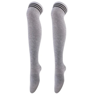 Calze Jk da donna Calzini cosplay per feste di Halloween Calzini sopra il ginocchio Calzini caldi Calza per stivali da donna Calzini lunghi a tripla banda