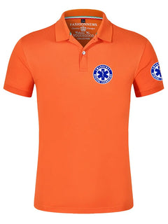 EMT Emergenza Ambulanza 2022 Nuova Estate degli uomini di Vendita Calda Polo Sportive Camicie Casual Shorts Maniche di Colore Solido All'aperto T-Shirt Top