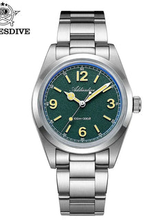 ADDIESDIVE New VH31 Quartz Watches Bubble Glass Retro Elegant WristWatch BGW9/C3 Luminous Waterproof 10Bar Men's Watch AD2518