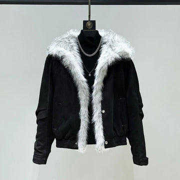Mens Plain Casual Jacket Autumn Streetwear Fashion Daily Minimalist Loose Urban Youth City Boy Stitch Topstitching Outerwear