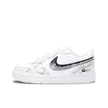 Scarpe da Skateboard Nike Court Borough Unisex Low Top Silver Moonlight BQ5448-100 (team1925-)