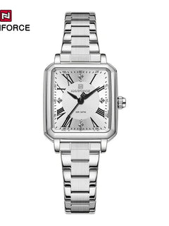 NAVIFORCE Orologio da donna alla moda per donna Orologio da polso da donna casual impermeabile al quarzo in acciaio inossidabile da regalare alla fidanzata 2025
