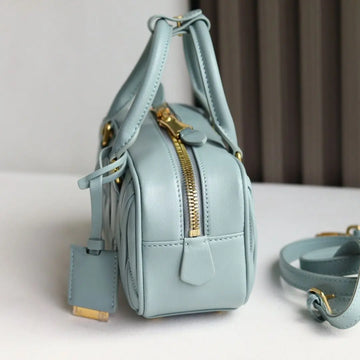 Borsa a Mano da Donna in Stile Minimalista di Lusso, in Pelle PU Liscia, con Dettagli Metallici Decorativi, Borsa a Tracolla per Uso Quotidiano, Feste, Appuntamenti, Viaggi e Regali