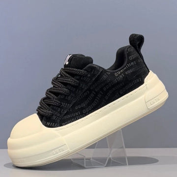 Men's Leather Platform Sneakers Breathable Versatile Men Casual Shoes Comfortable Fashion Male Running Sports Tenis Shoes Hombre