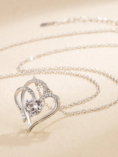 Collana in Argento 925 Scintillante per Donna e Uomo, Gioiello Raffinato per Matrimoni, Fidanzamenti, Feste, Regalo di San Valentino