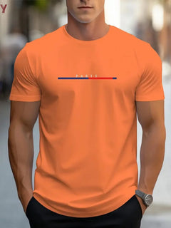 T-shirt da uomo casual sportiva oversize ampia più abbigliamento con stampa Milano comoda maglietta da shopping girocollo a maniche corte