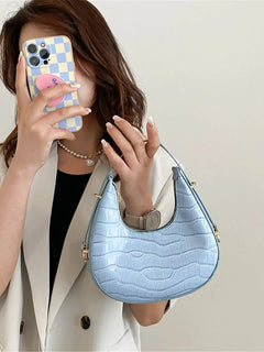 Fashion Stone Pattern Shoulder Bag Women'S Small Handle Underarm Bag Clutch Luxury Women'S Handbag Tote Bag Mini Dumpling Bag