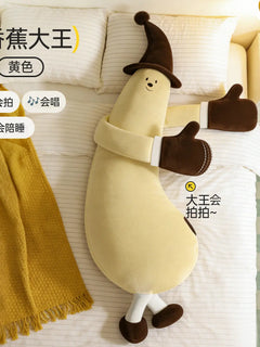Banana King Soothing Patting Heatable Sleeping Body Pillow For Adult Women Side Sleeper Leg Hugging Pillow For Bedroom Nap Sleep