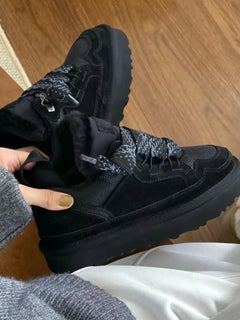 Winter Boots for Women Fleece Thickened Snow Boots