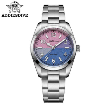 ADDIESDIVE AD2555 Watches for Woman BGW9 Super Luminous Sapphire Glass Women Quartz Watch Stainless Steel Waterproof Wristwatch