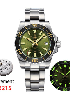 ADDIESDIVE Men's Watch 8215 Mechanical Sapphire Luminous Diving Watch 200m Ceramic Bezel Automatic Watch Clock Gift Watch AD2504