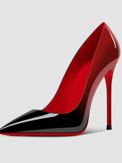 New 12cm leopard print high heels for women, with a slim heel design that is niche, plus size, and sexy pointed single shoes