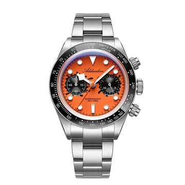 ADDIESDIVE Men Watches New VK64 Quartz Wristwatch Luxury Chronograph Luminous BGW9 Ceramic Bezel Domed Glass 100m Waterproof