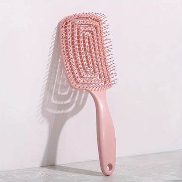 Ladies Ribs Hair Comb Fluffy Comb High Cranium Styling Artifact Long Straight Hair Curl Comb Big Bend Wet and Dry Massage Comb
