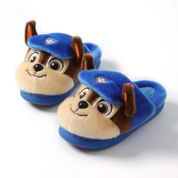 Children's Cotton Slippers for Boys Aged 2-6 Years Old Cute Cartoon Girls' Slippers Infants and Young Children Autumn and Winter