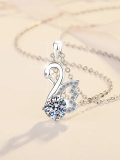 Collana con Ciondolo in Argento 925, Elegante per Donne, Gioielli Nuziali in Argento Sterling, Accessori Raffinati, Regali di Moda per Feste