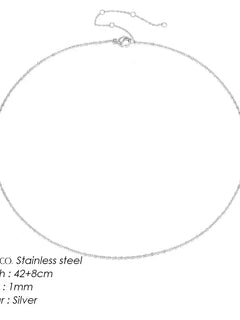 eManco Fine Chain Necklace Stainless Steel Gold Color Pendants Short Long Statement Women Colar Gift Stainless Steel Jewelry