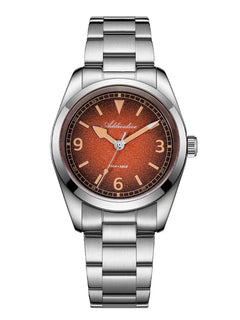 ADDIESDIVE New 36Mm Men's Quartz Watch Retro Dial Sapphire Glass 100M Waterproof Stainless Steel Night Light Retro Quartz Watch