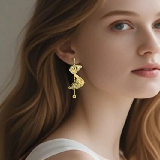 YTJX 2025 Nuovo Twist Grande Orecchino Design Doppia Elica DNA Gine Modello Orecchini a pendaglio Dichiarazione Hip Hop Regali di gioielli per feste 