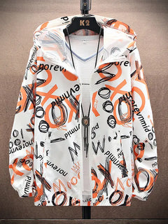2024 Men's Summer New Hooded Sunscreen Casual Long-sleeved Jacket Outdoor Lightweight Jacket Coat Men Fishing Swim Shirt