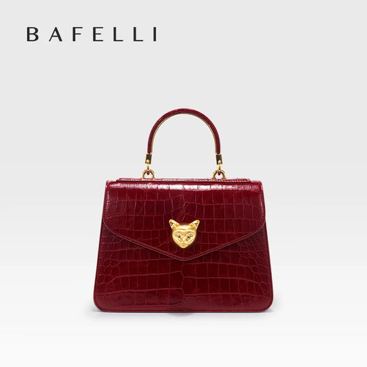 2025 BAFELLI CAT DONNA NUOVA PATTERN CROCODILE IN PELLE FASHION BORSA STYLISH BUSINESS FEMALE IN PELLE BRAND DI LUSSO OL PURSE