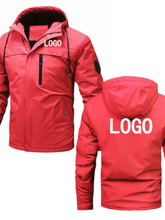 Customize your logo, spring and autumn outdoor trendy jackets, unisex zippered hooded jackets, outdoor sports hiking jackets