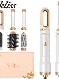 UKLISS Airstyler Pro 5 in 1 Hair Dryer Set, Hot Air Curling Brush, Straightener, Thermal Brush