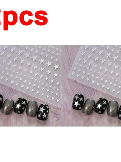 ail Stickers Self-adhesive Nail Ribbon Star Sticker Gel Polish Decals Kawaii Accesories ZJT15