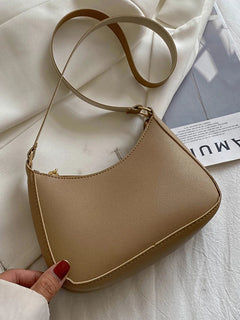 New Women's Fashion Handbags Retro Solid Color PU Leather Shoulder Underarm Bag Casual Women Hobos Handbags sac à main femme