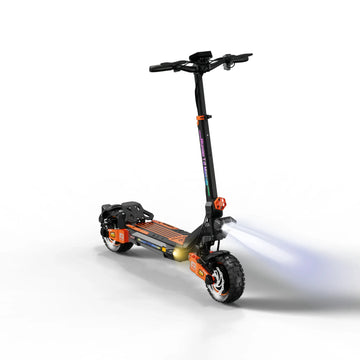 Monopattino Elettrico a Doppio Motore 2400W, Batteria 52V 20.8Ah, Autonomia 65km, Freno a Disco, Pneumatici da 10 Pollici, Pieghevole, Capacità di Carico 200kg