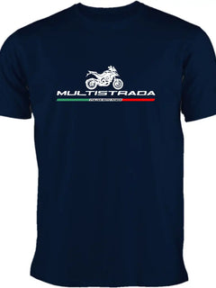 T-shirt per tifosi di motociclette multistrada italiana 100% cotone O-Collo manica corta estate casual T-shirt da uomo streetwear