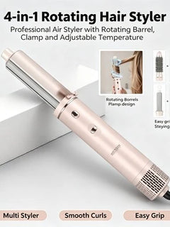 Electric Hair Styling Tool Set, Ceramic Flat Iron & Curling Wand, Adjustable Temperature Hot Styling Appliance for Household Daily Hair‑Dressing