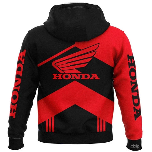 2025 Best-Selling Fashionable And Comfortable Honda Motorcycle Hoodie Gp3D Printed Pullover Sweatshirt Warm Top